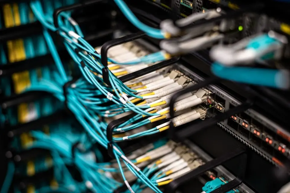Cables Plugged into Patch Panel